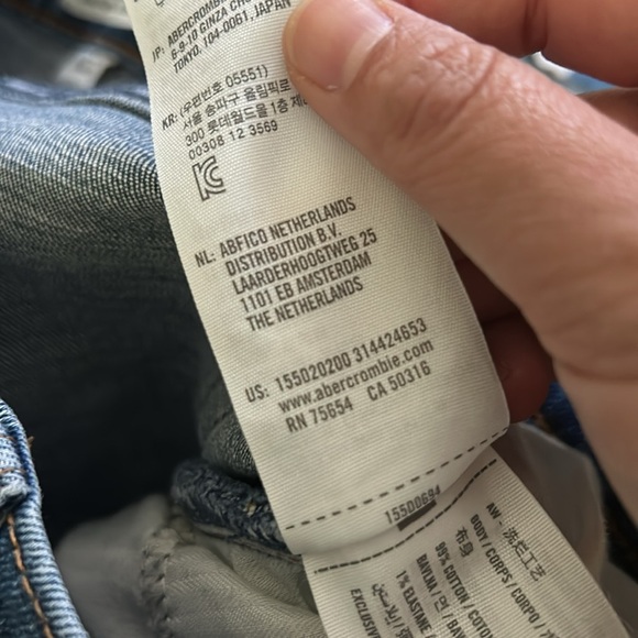 ABERCROMBIE & FITCH Curve Love the Ankle Straight ULTRA High rise. Size 26 - Picture 6 of 6